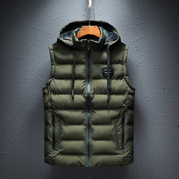 Modern Hooded Vest for Men | Axel