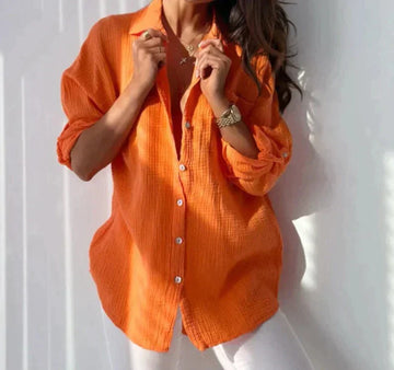 Erlinda - Chic and Airy Long-Sleeve Summer Blouse for Women