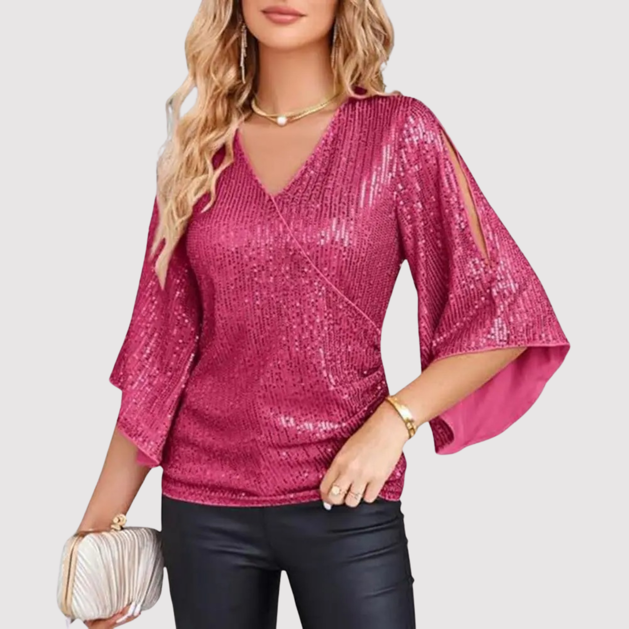 Sophia - Glamorous Sequin Party Top for Women