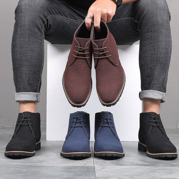 Classic Leather Lace-Up Boots for Men | Damien