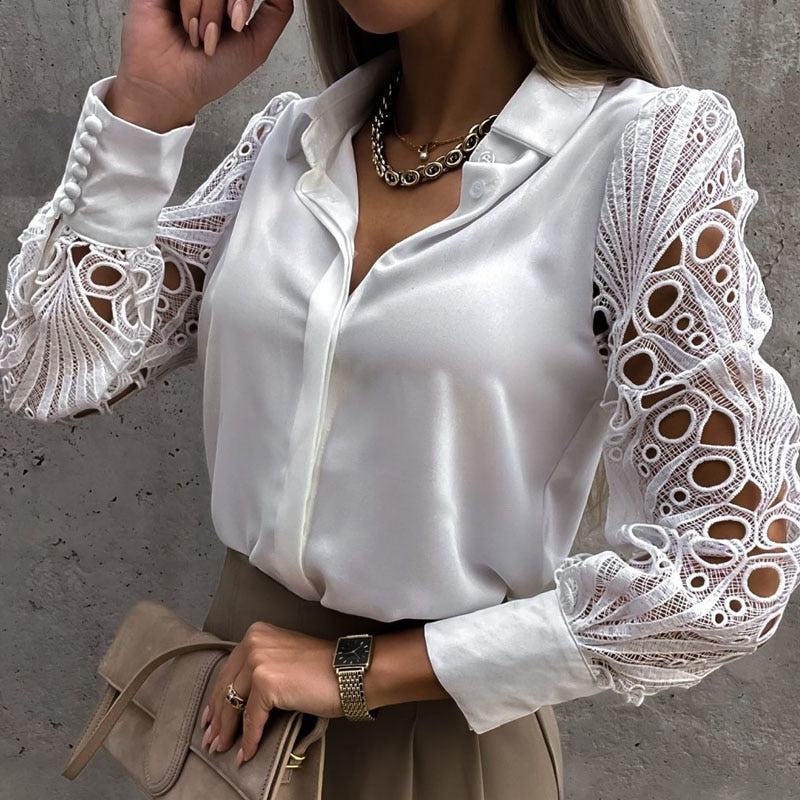 Isabella - Elegant and Comfortable Lace Blouse for Women