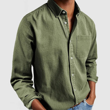 Modern Fit Casual Button-Up Shirt for Men | Noah