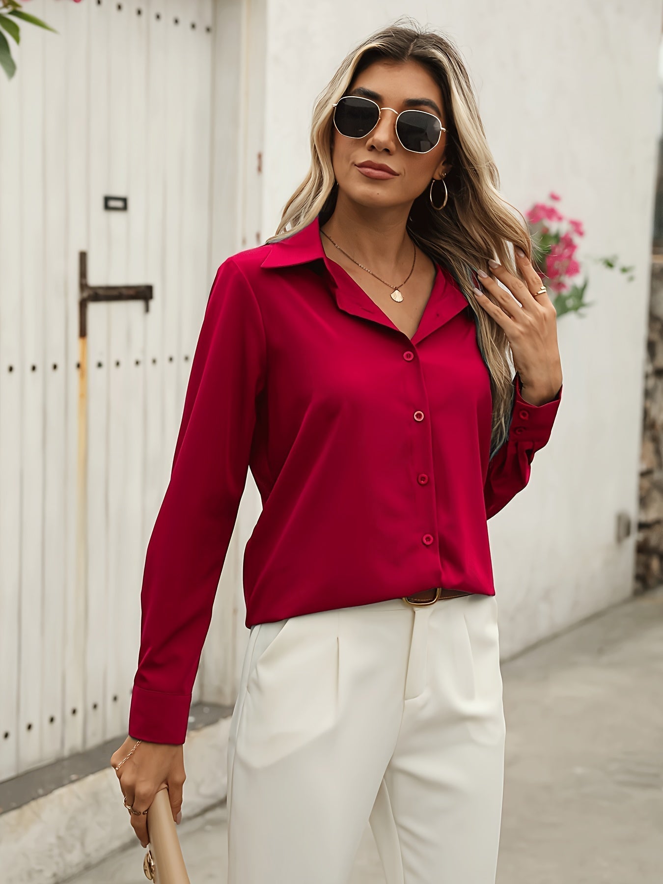 Breathable and Elegant Summer Blouse for Women | Elena