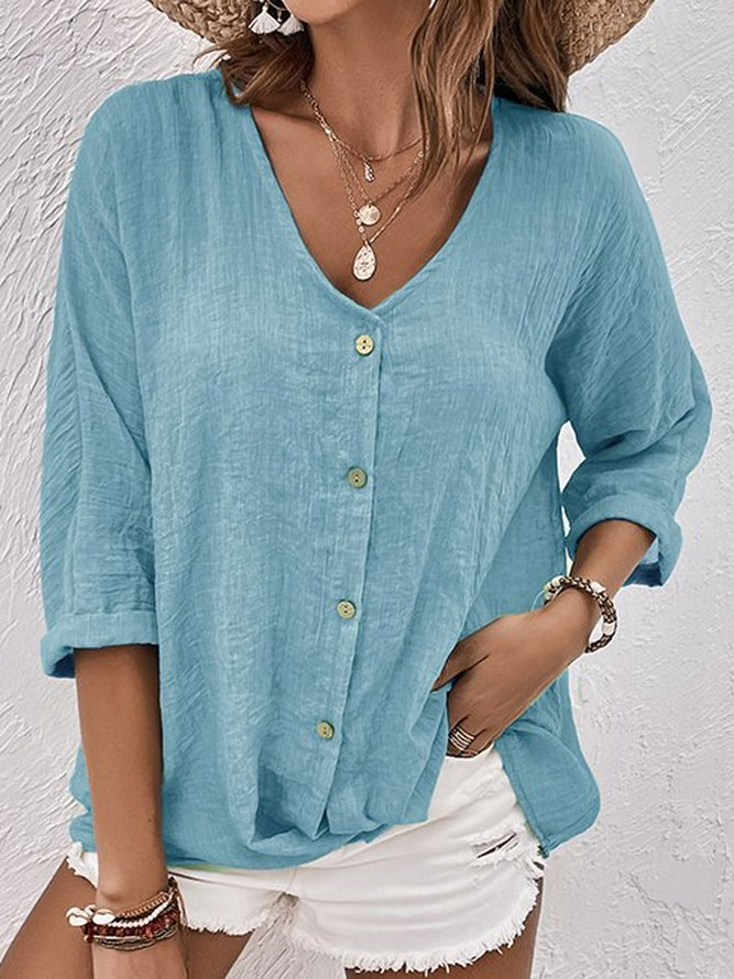 Elegant and Comfortable V-Neck Shirt for Women | Julie